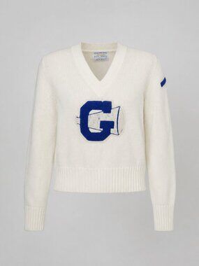 Vintage 70s Varsity Cheerleader Letter G Sweater‎